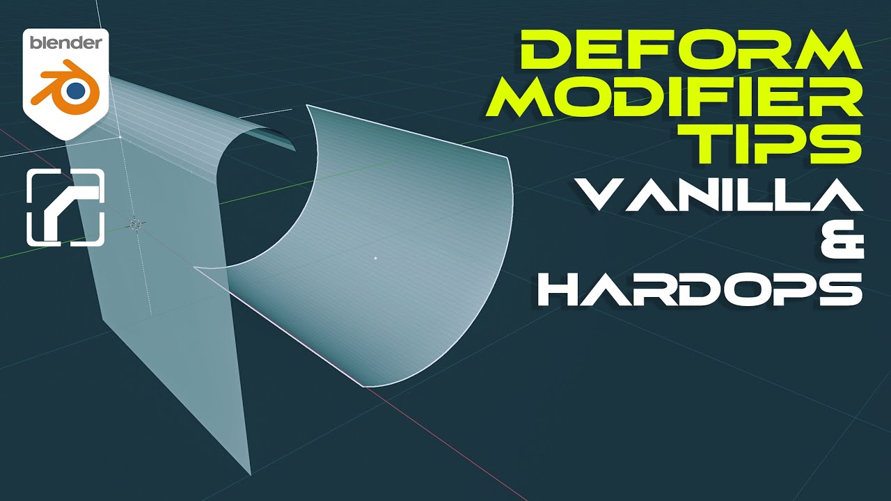 Blender tutorial: DEFORM modifier tips - vanilla Blender and HardOPS