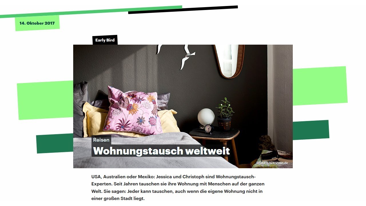 Urlaub per Wohnungs- und Haustausch: Du bei mir, ich bei dir!