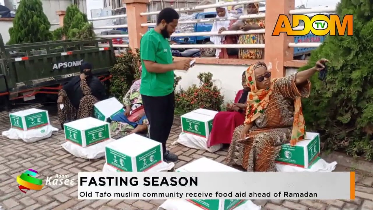 Fasting Season: Old Tafo Muslim community receive food aid ahead of Ramadan