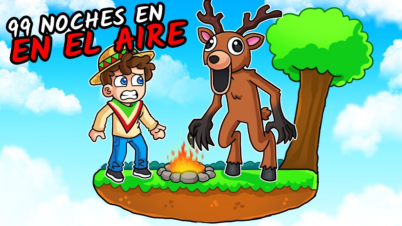 ¡SOBREVIVÍMOS en UNA BASE VOLADORA en 99 NOCHES! 😲🦌🔥 SILVIOGAMER en 99 Noches en el Bosque