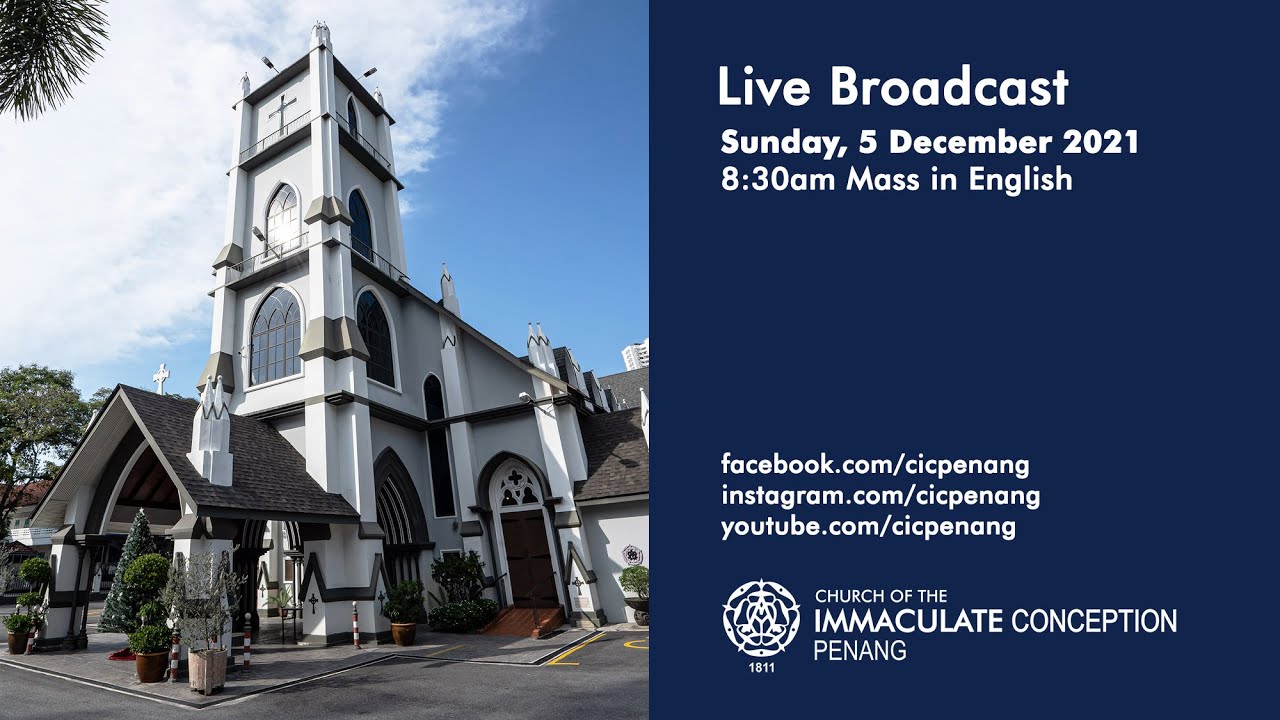 Mass in English. Sunday 5th December 2021. 8.30am.