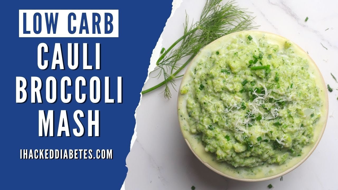 Creamy Mashed Broccoli and Cauliflower Recipe | Low Carb Side Dish Recipe