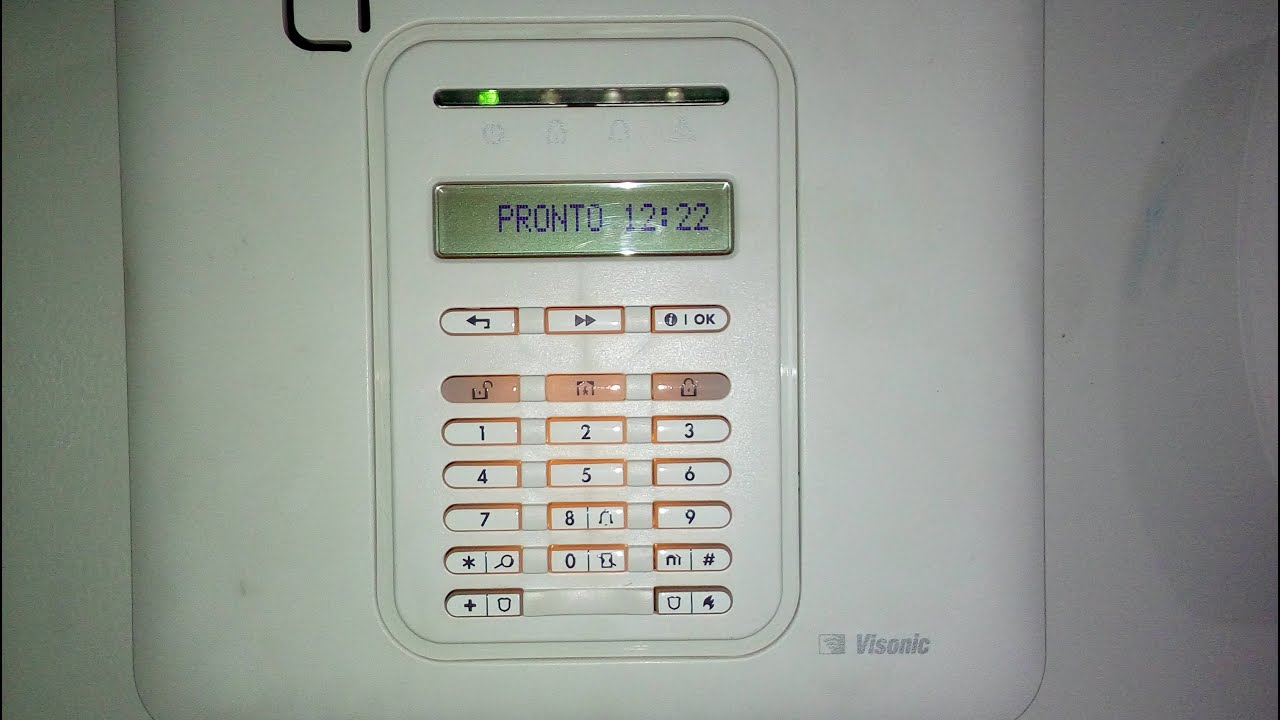 Como limpar a memória de eventos Event log  da VISONIC POWER MASTER 10