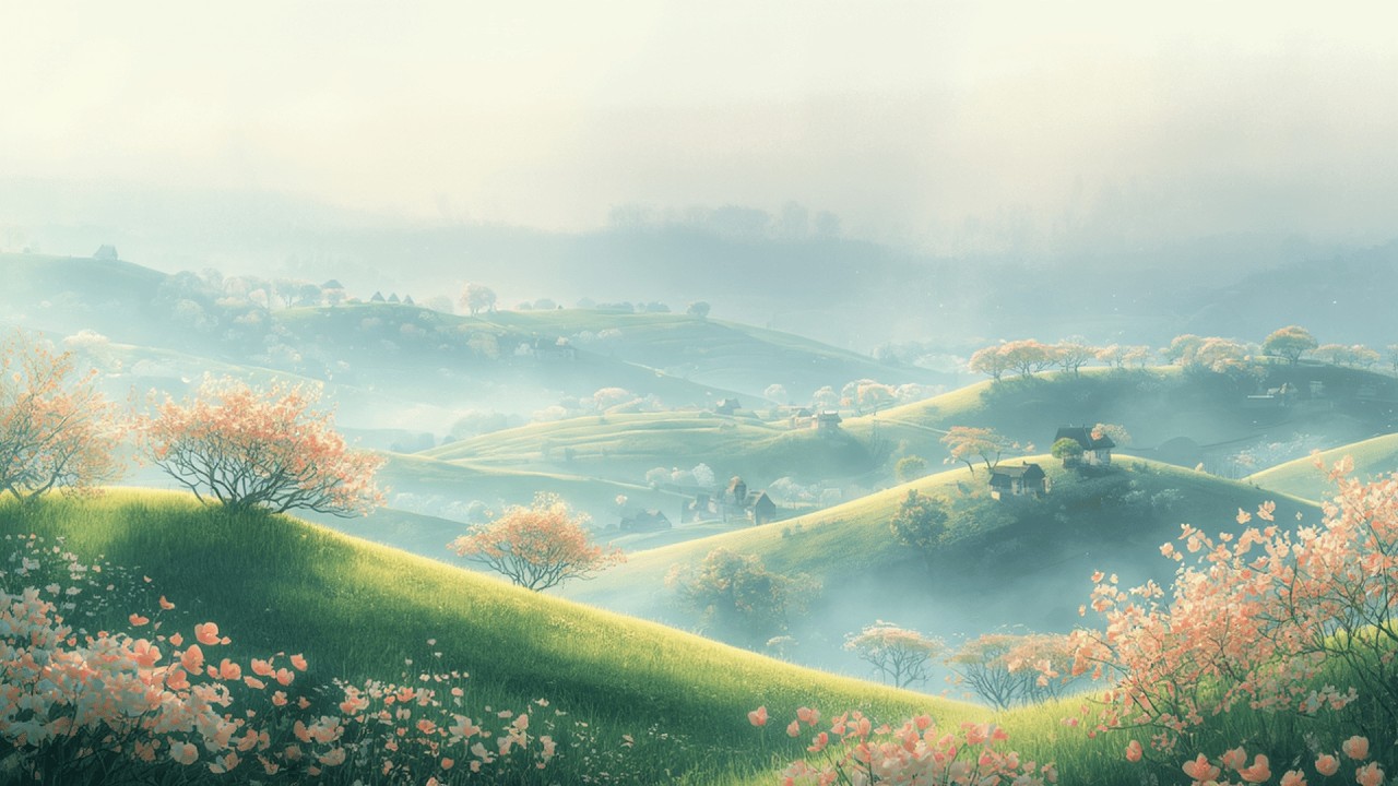 Vietnamese Spring Scenery 🌸 | Peaceful Frame Art TV Background