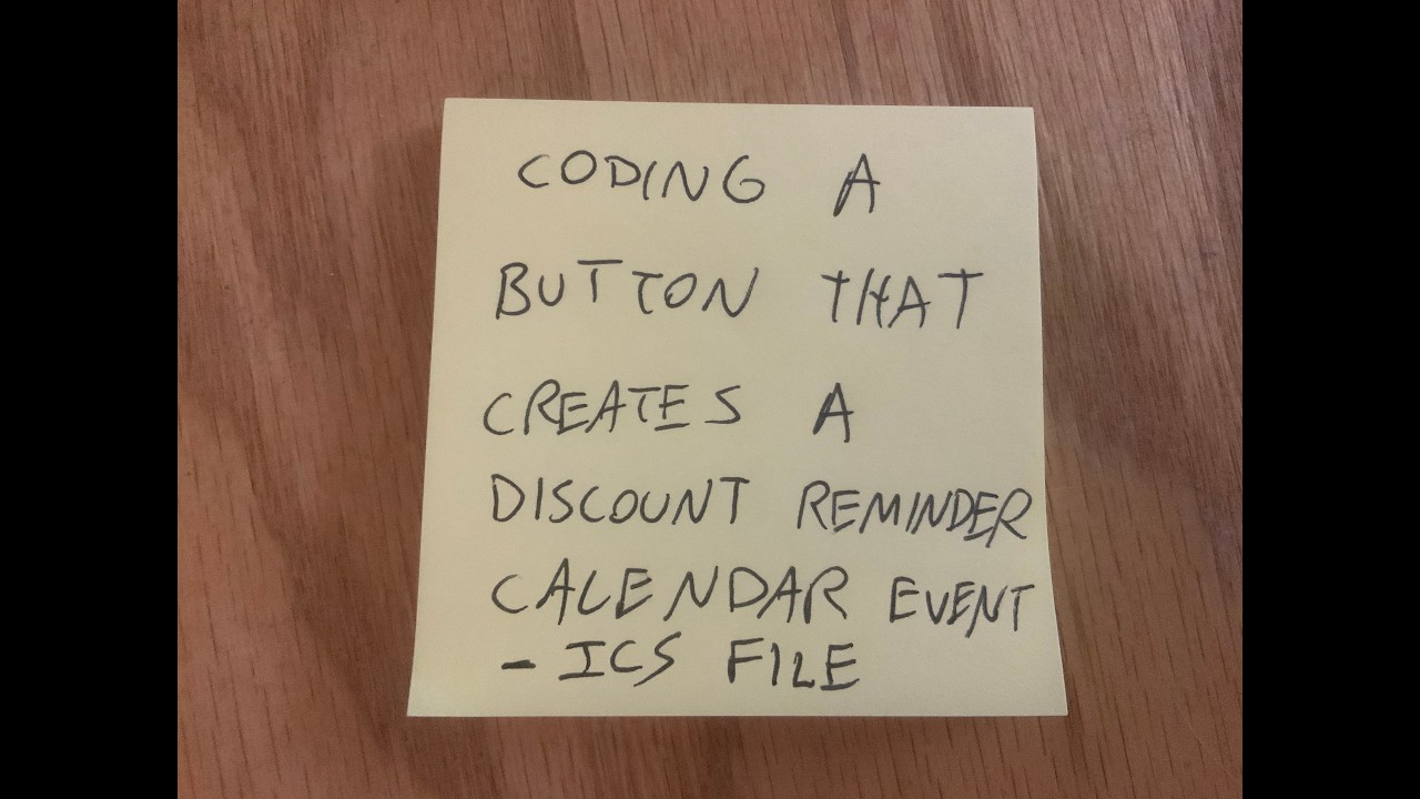 Coding a button that creates a Turo Host Discount reminder for my Turo Guests