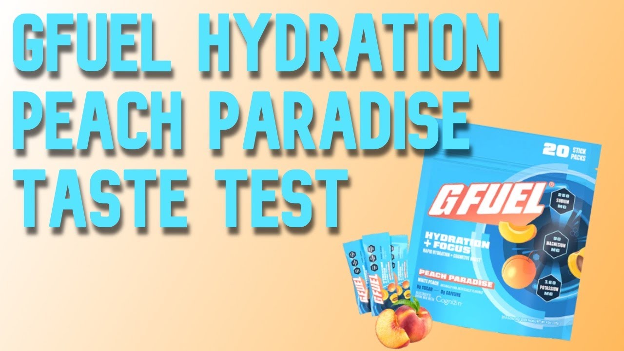 GFuel Hydration Peach Paradise Taste Test!