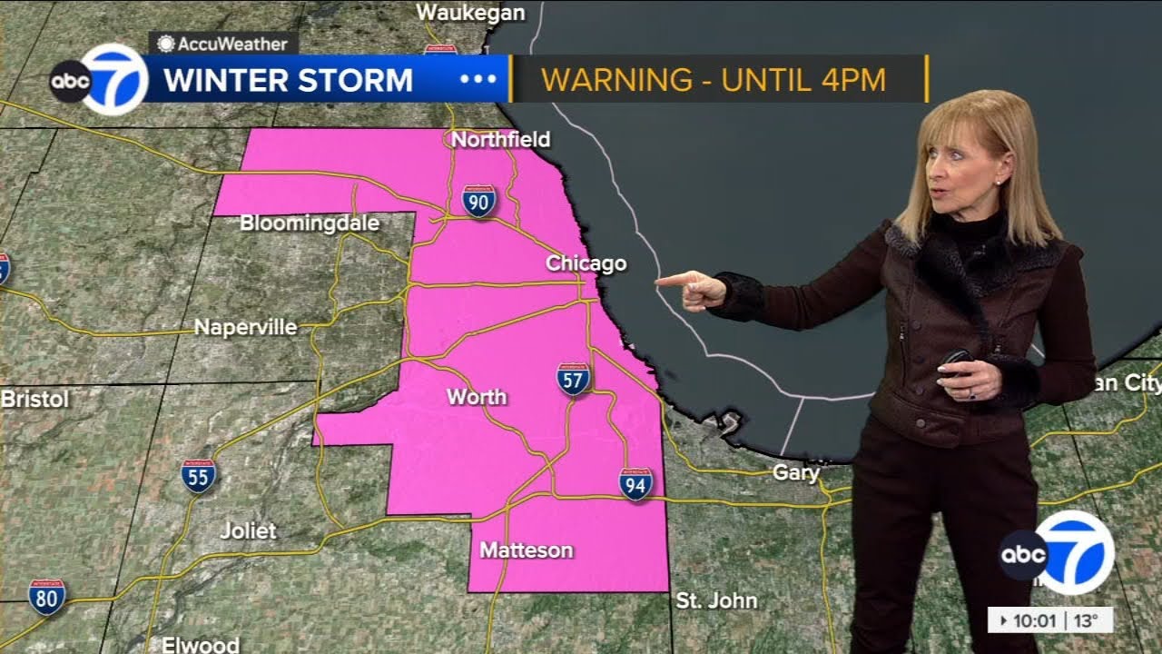 ABC7 AccuWeather Forecast: Cook Co. under Winter Storm Warning