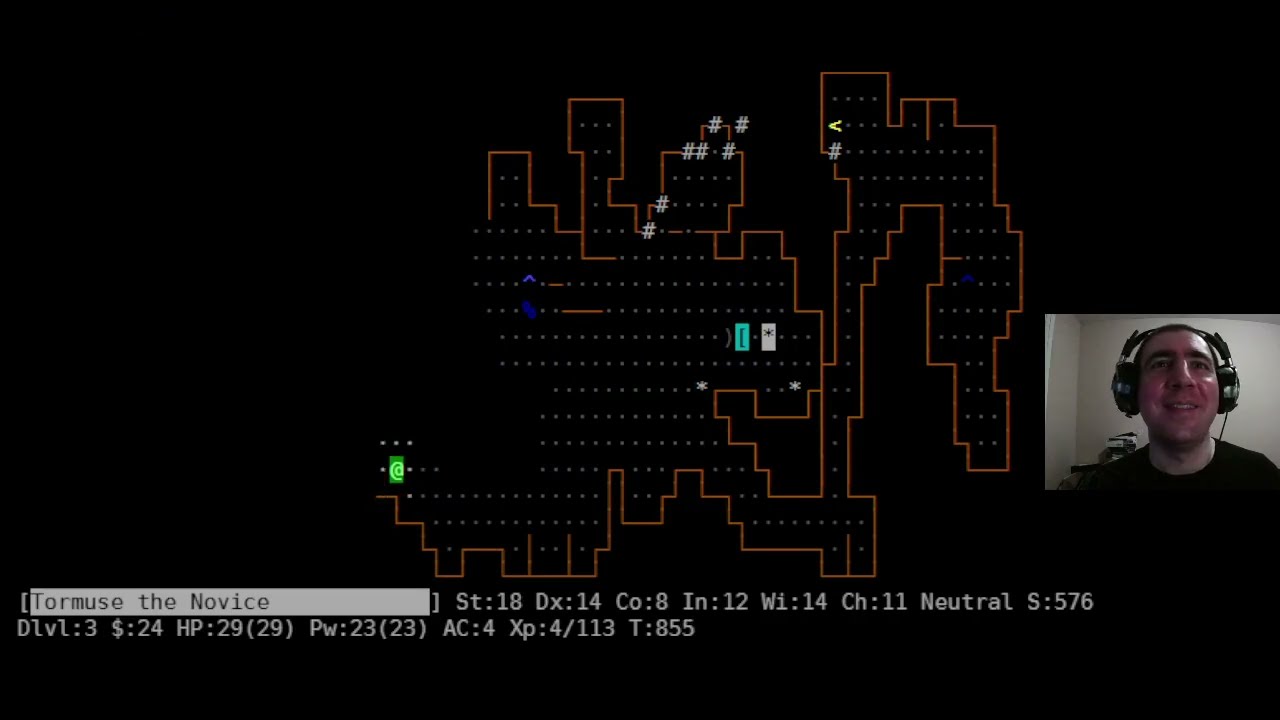 Playing Nethack for the Junethack tournament 2025 - (Failed monk run)