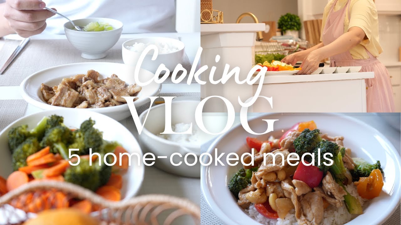 Cook with Me | 5 Simple & Comforting Meals | Wonton Soup, Korean BBQ, Hot Pot, Stir fried Chicken