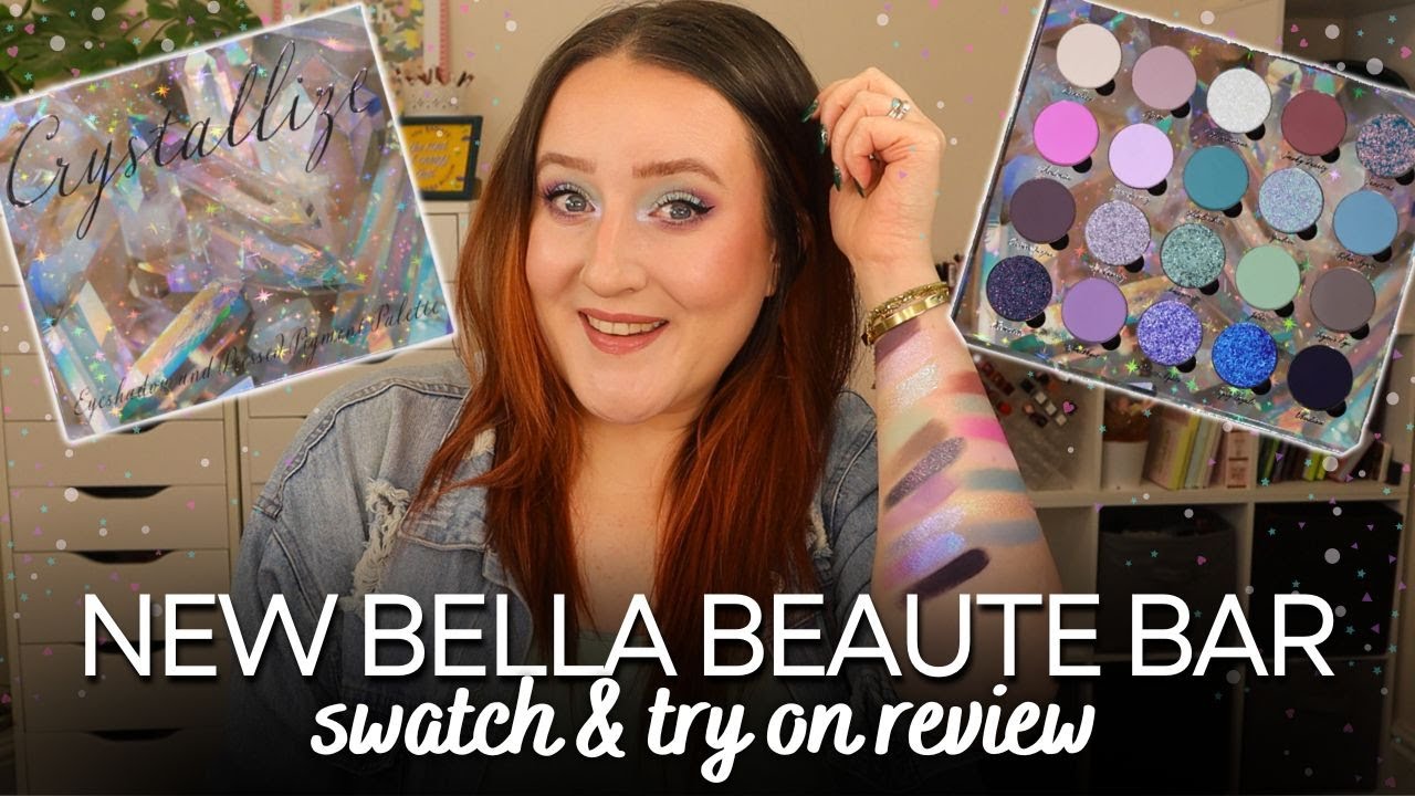 *НОВИНКА* Палетка теней для век Crystallize от Bella Beauty Bar! Свотчи и первые впечатления!