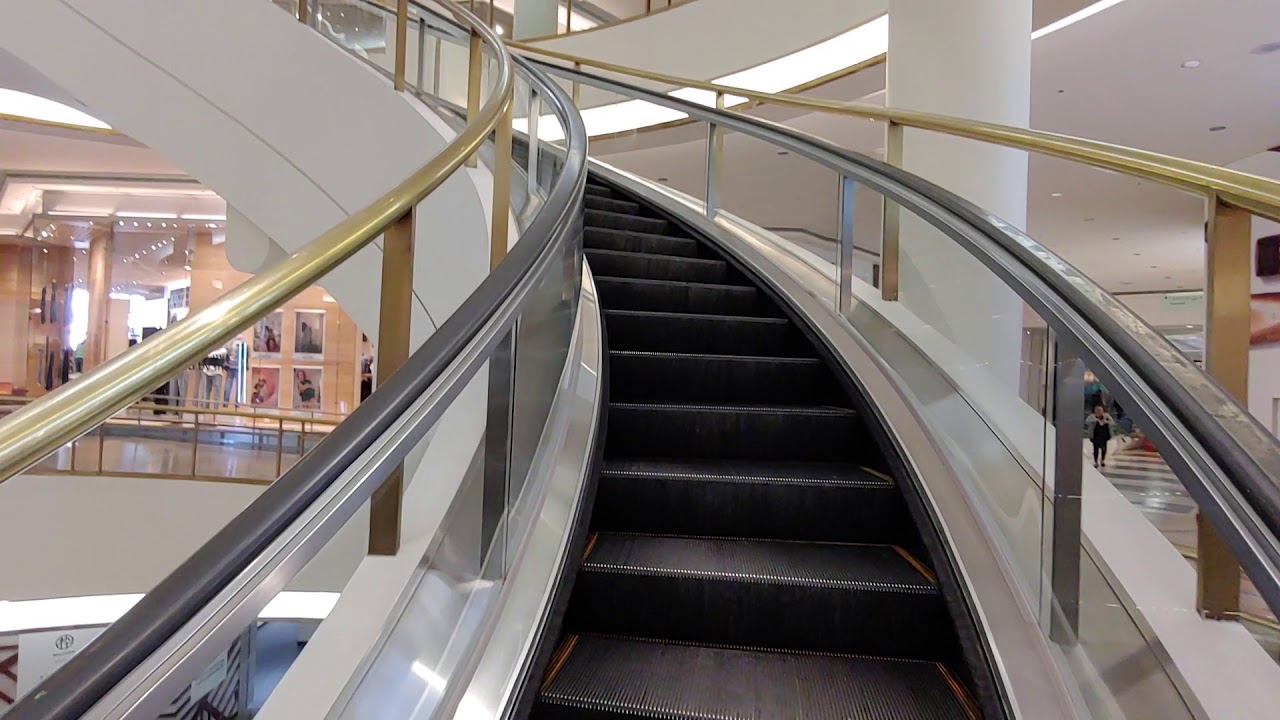 Westfield Curved Escalator