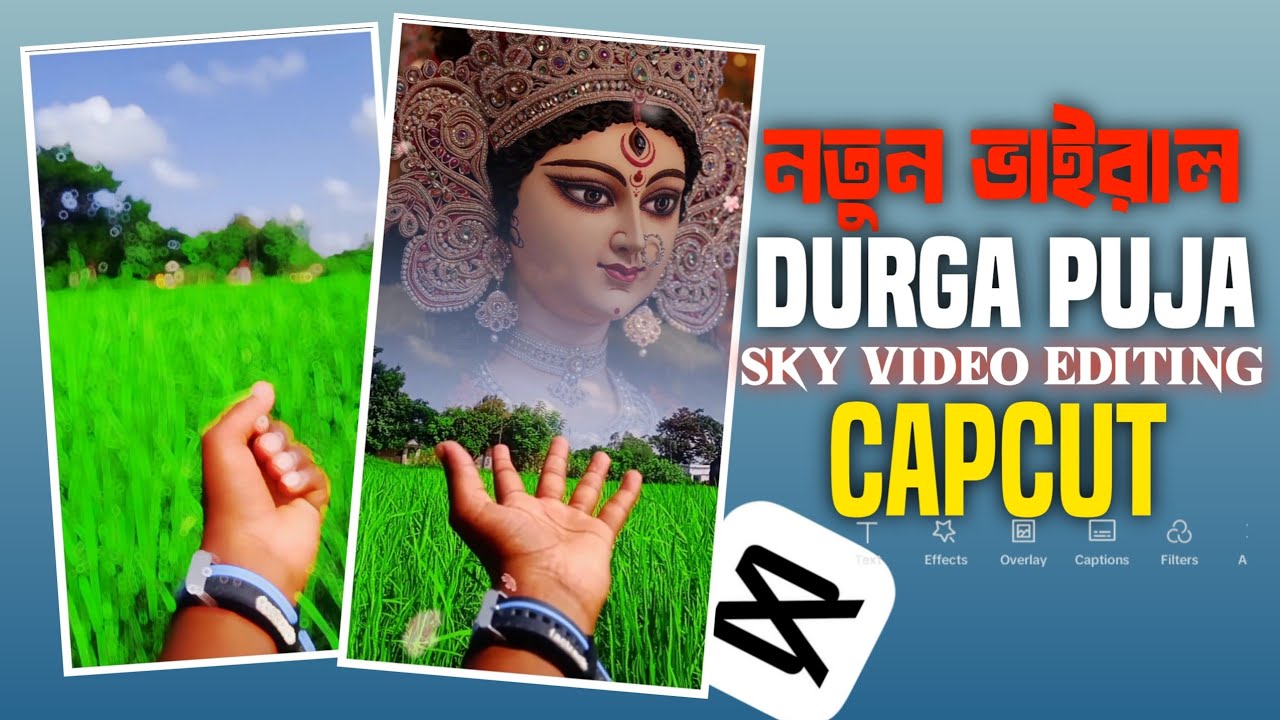 New Instagram Trending durga puja Sky Photo Reels Video Editing In CapCut |Viral Status Editing| 