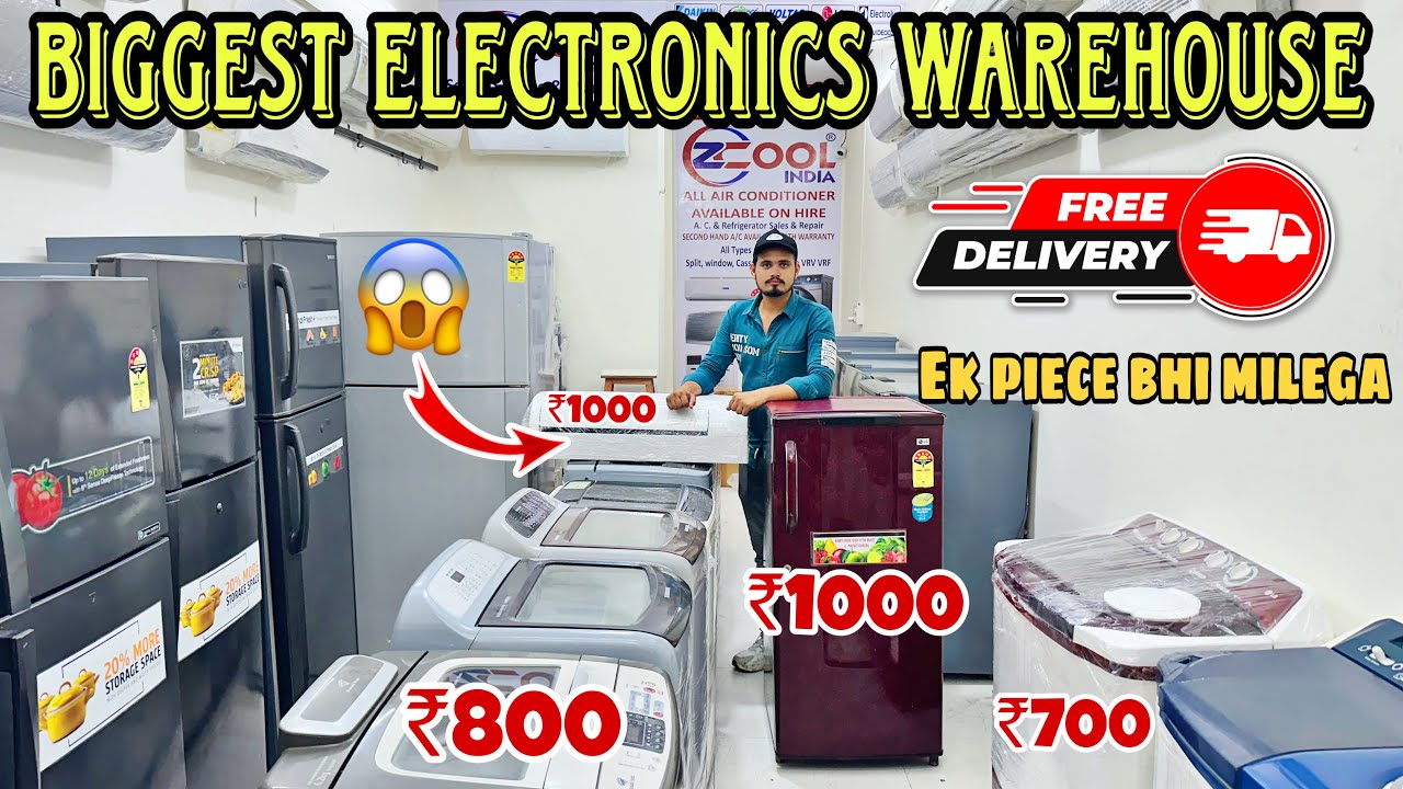 BIGGEST WAREHOUSE IN MUMBAI | Cheapest Electronic & Home Appliances Ac, Washing Machine, Fridge 
