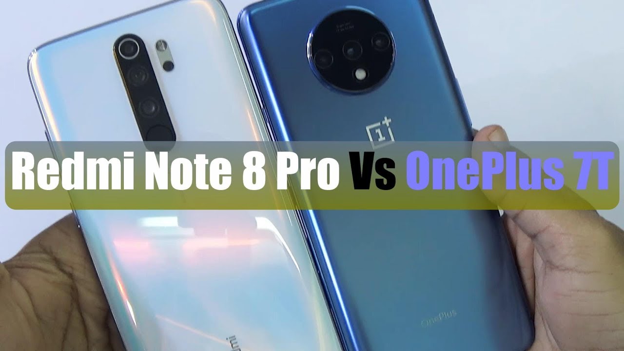 Redmi Note 8 Pro Vs Oneplus 7T Speed Test & Camera Comparison
