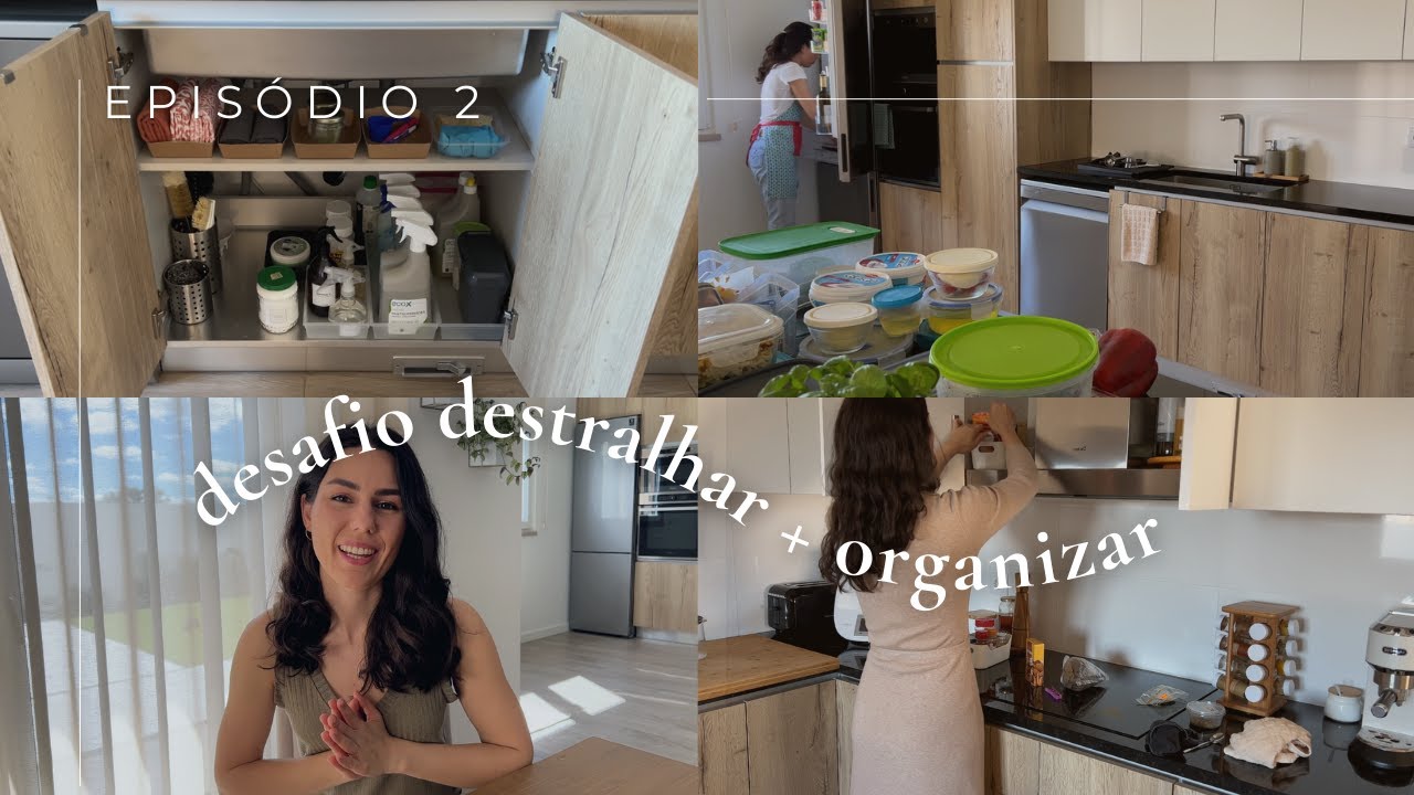 Organizei a Cozinha, Frigorífico e Produtos de Limpeza | Desafio Destralhar e Organizar a Casa