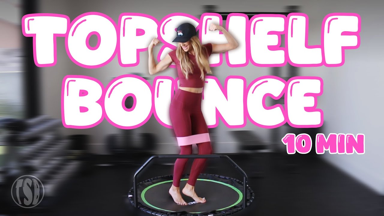 10-Minute Booty Band Rebounder Workout | Mini Trampoline Burn