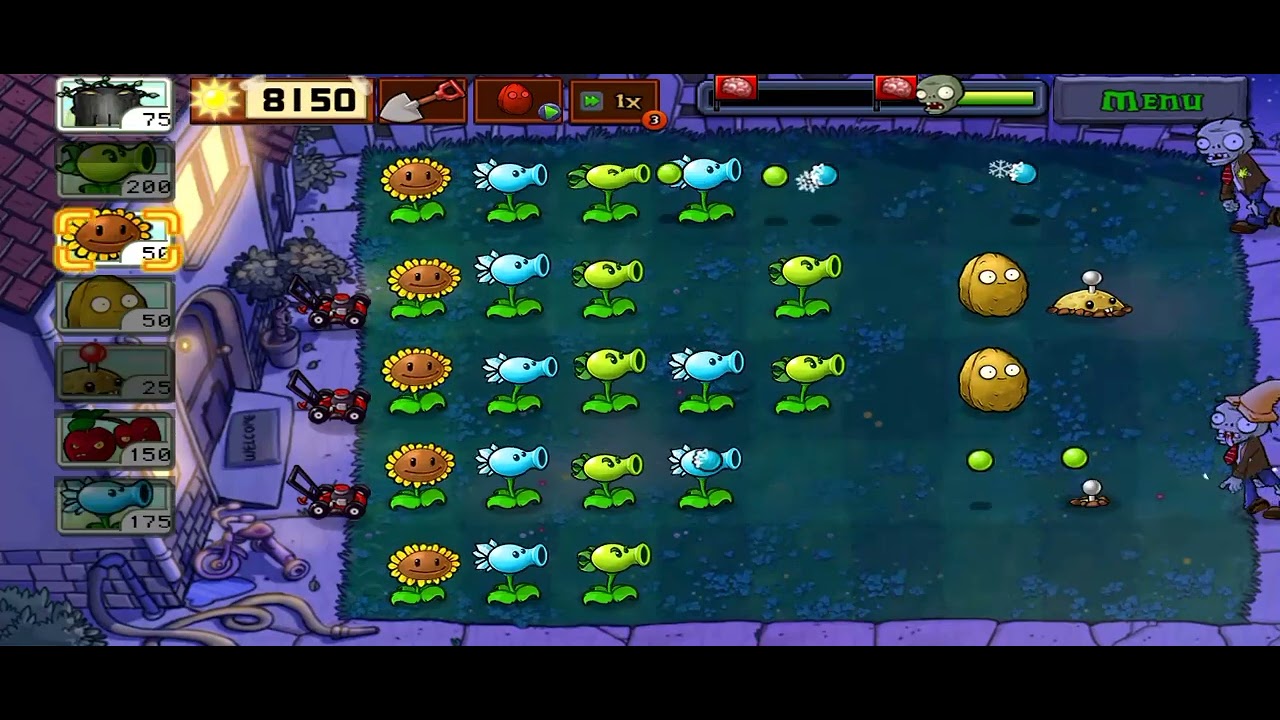 Plants vs zombie (night day 4)