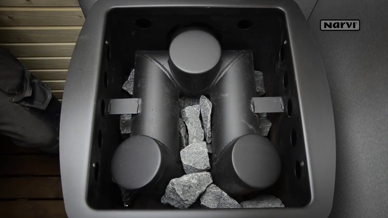 How to correctly arrange your sauna stones - Narvi NC 16 Wood Burning Sauna Heater | Finnmark