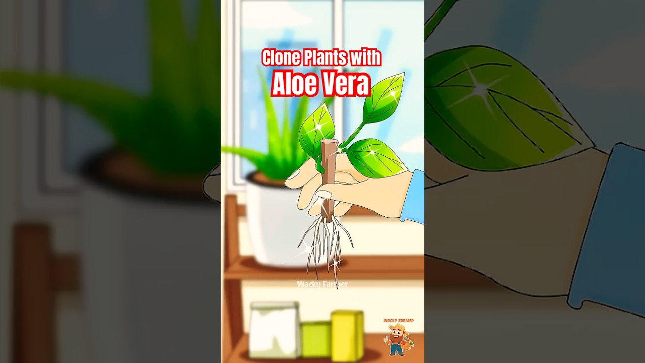 The SHOCKING Way to Clone Plants with Aloe Vera #aloevera #animation