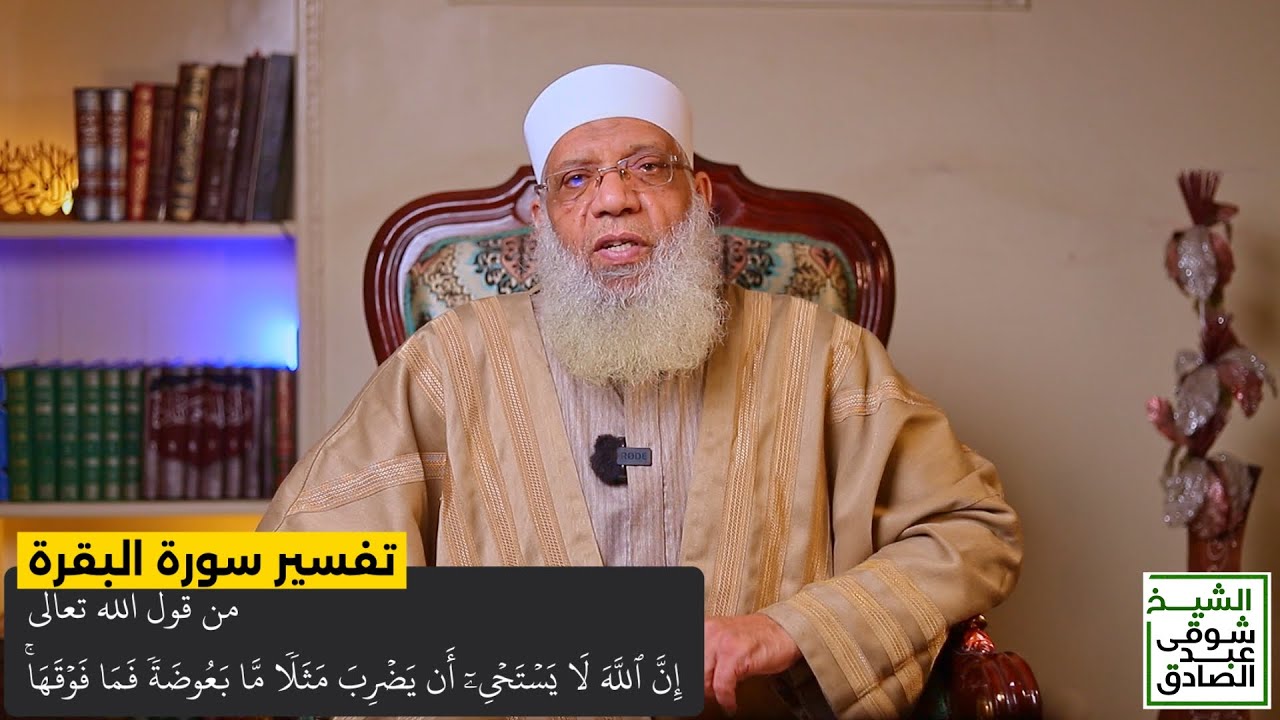008 تفسير سورة البقرة من قول الله تعالى (إن الله لا يستحيي أن يضرب مثلا ما بعوضة) الآيات 27-29