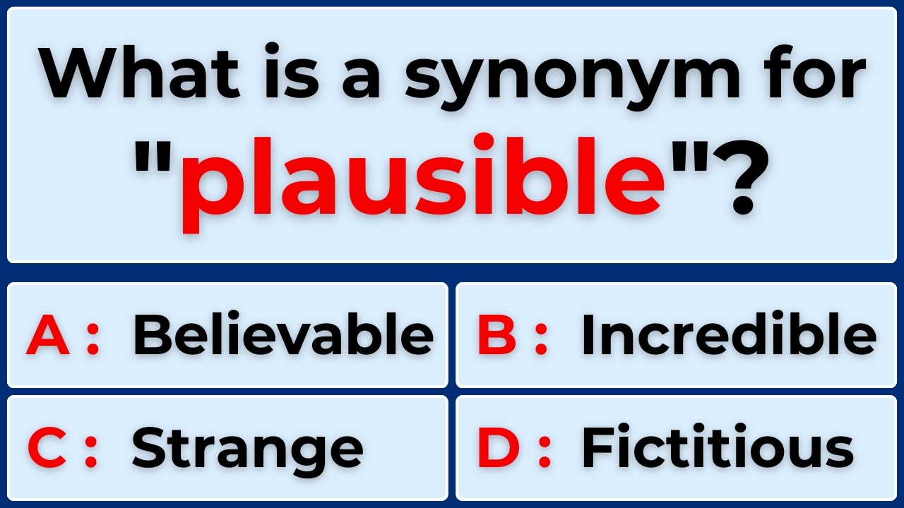 How Strong Is Your Vocabulary? Can You Score 30/30? English Synonyms Quiz | #Challenge 24