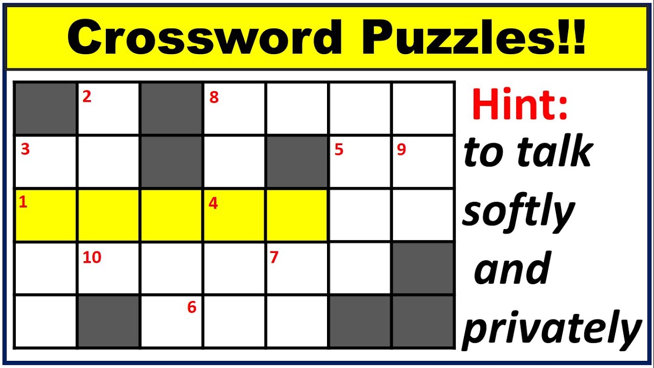 Crossword Puzzles |  Don't miss to solve puzzle today | English Crossword Riddles |Puzzles Today