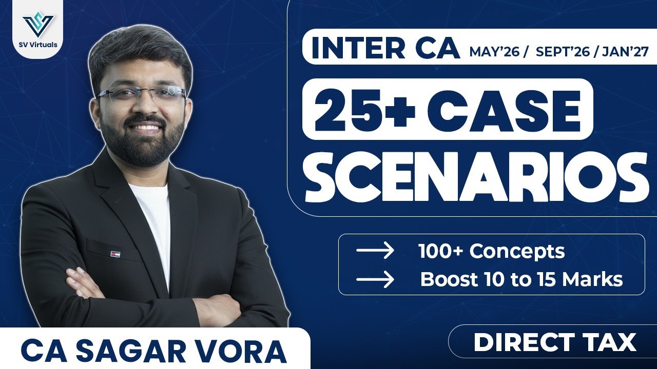 25+ Case Study Based MCQs for May 2026 | Sept 2026 | Jan 2027 – Inter CA | CA Sagar Vora