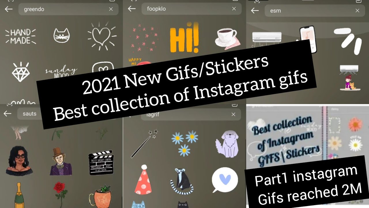 The Best Gifs/Stickers/Keywords For Instagram Stories #instagramgifs #gifs #instagifs #instastickers