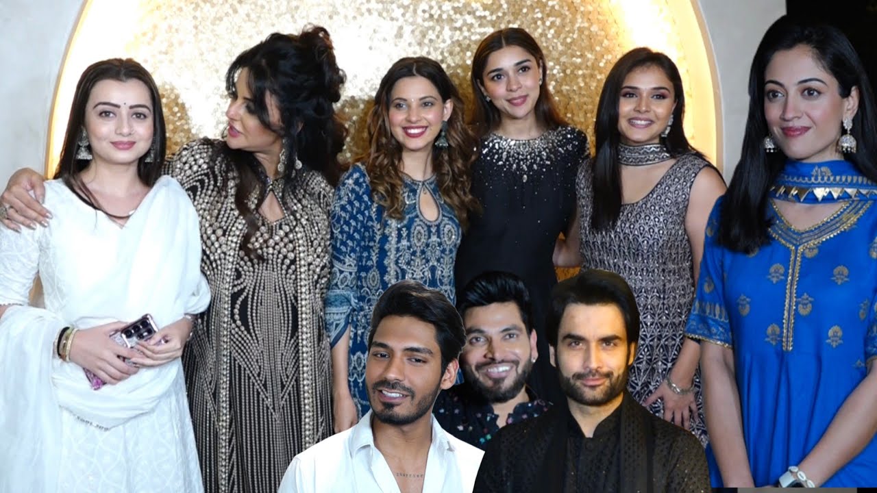 Eisha Singh,Chahat Pandey,Alice,Muskan,Shiv, Digvijay Singh Rathee At Sara Arfeen Khan Iftaar Party