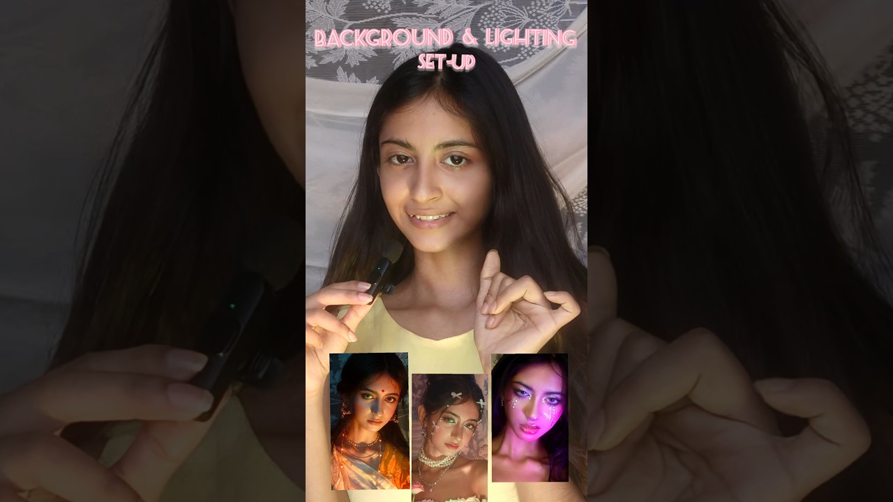 lighting set-up #makeup #background #lighting #influencer #contentcreator #fyp #viral #treanding