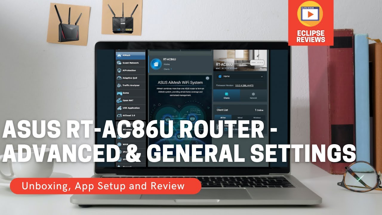 Asus RT-AC86U AC2900 WiFi 5 Gaming Router - Advanced and General Settings (802.11AC)