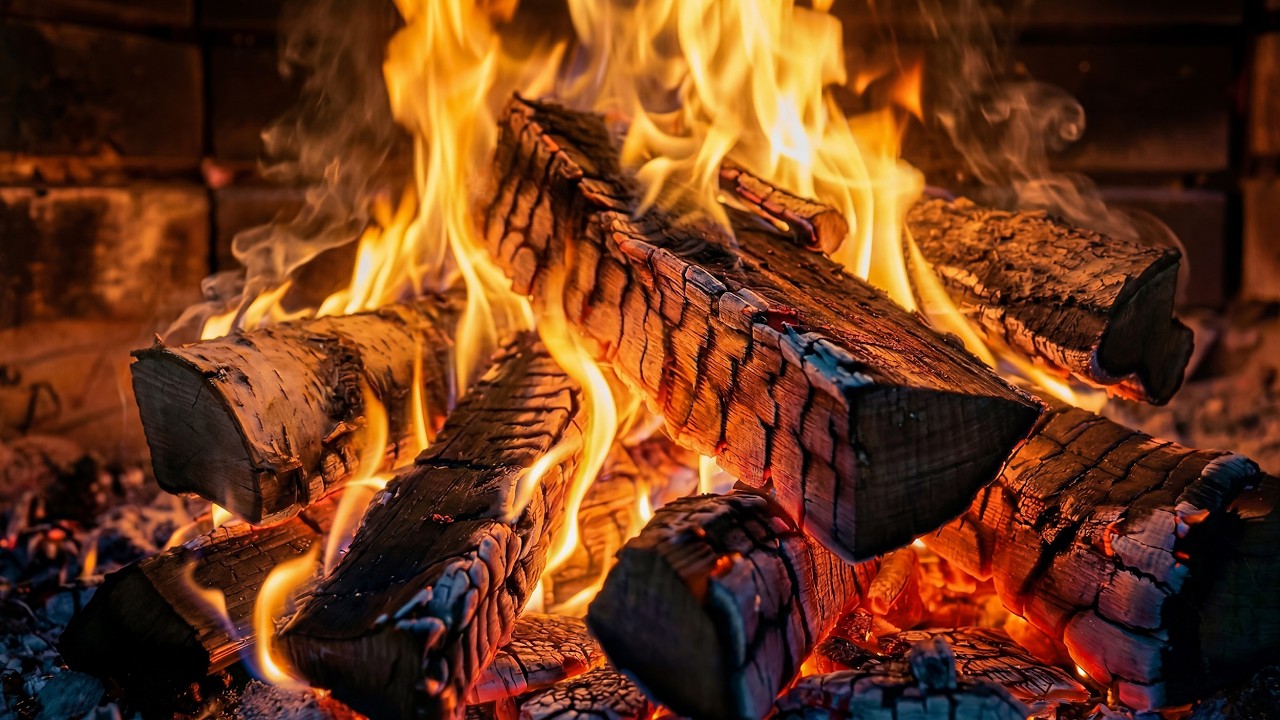 Fireplace 4k 10 Hours of relaxing, perfect to sleep