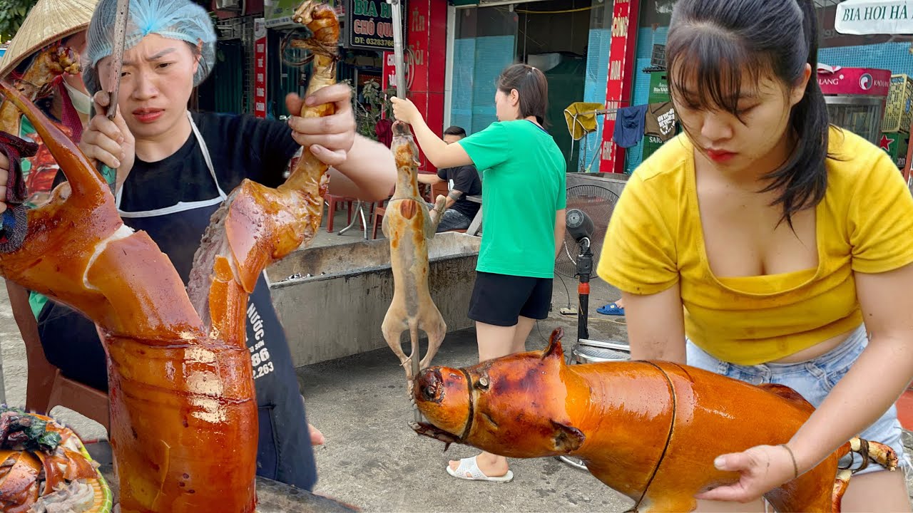 Cô gái trẻ mở bán CẦY QUAY BỐC LỬA ai ai cũng tấm tắc khen ngon