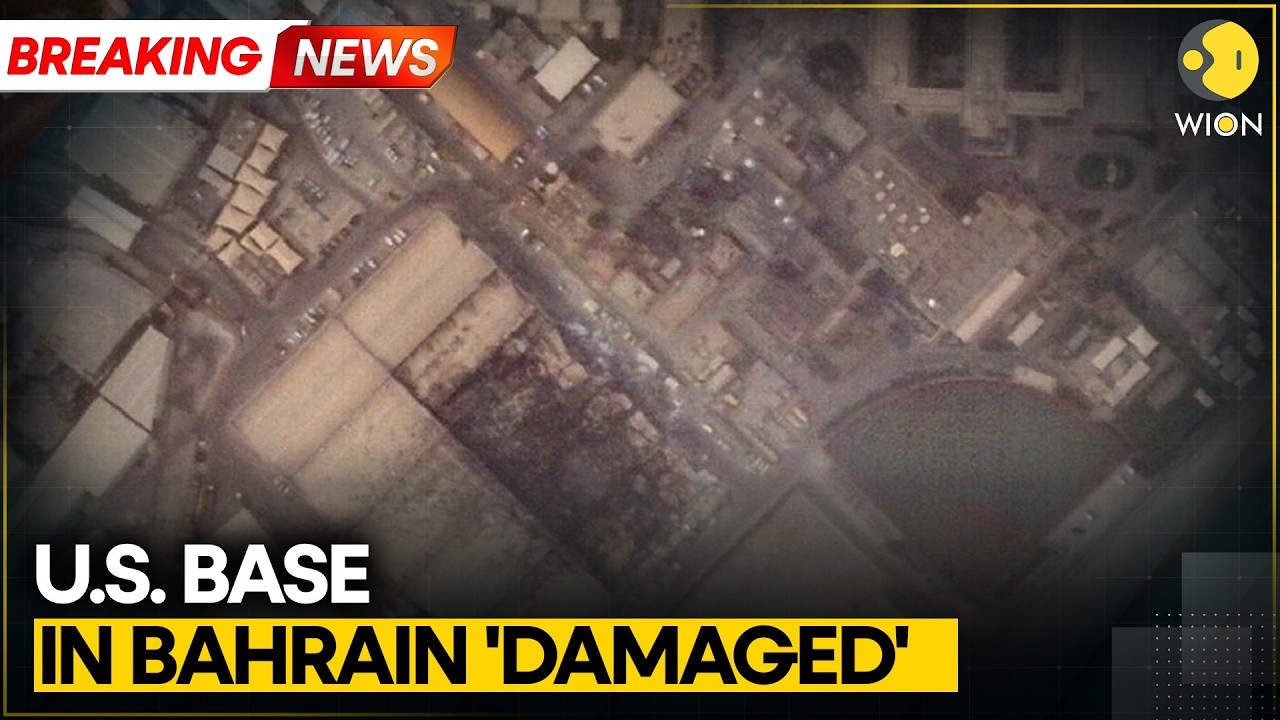 First Images Out: Iran Claims US Base in Bahrain Hit in Strikes | WION BREAKING