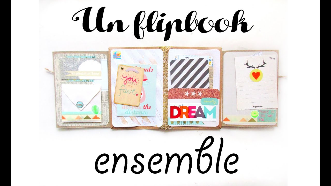 TUTO SCRAPBOOKING: un flipbook ENVELOPPE snailmail ensemble / A GAGNER ! (concours clôturé)