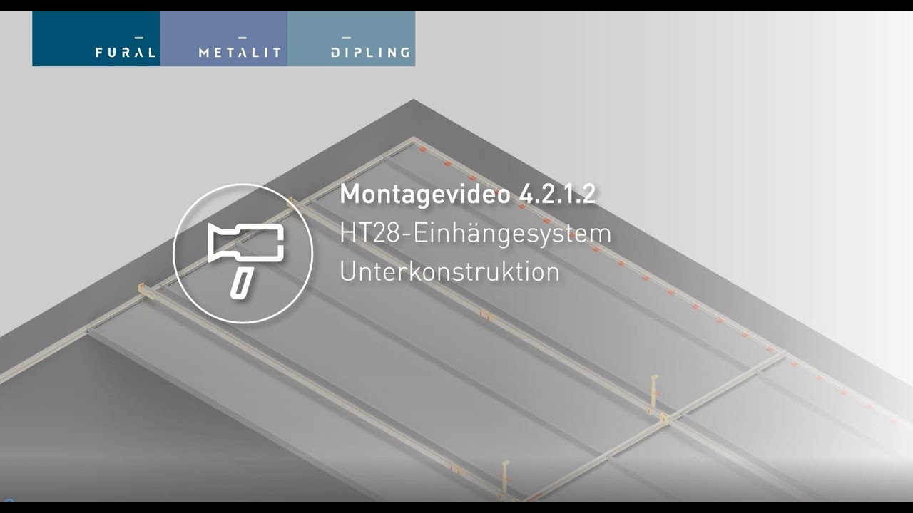 Fural Metalit Dipling Montagevideo HT28-Einhängesystem