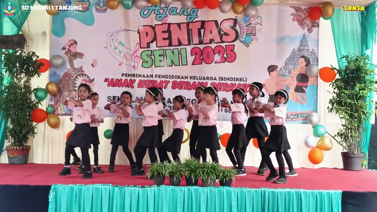 🎉 Goyang Upin Ipin – Pentas Seni SDN 1 Tanjung | Bindikel Gelar Karya 2025 🎉