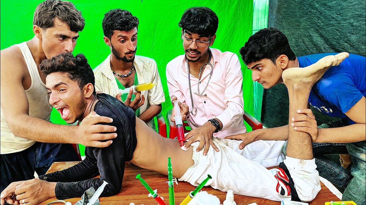 Doctor Uncle ne Chalaki se Smart Patient Ko Sui Gusa Diya || Funny Injection Comedy 