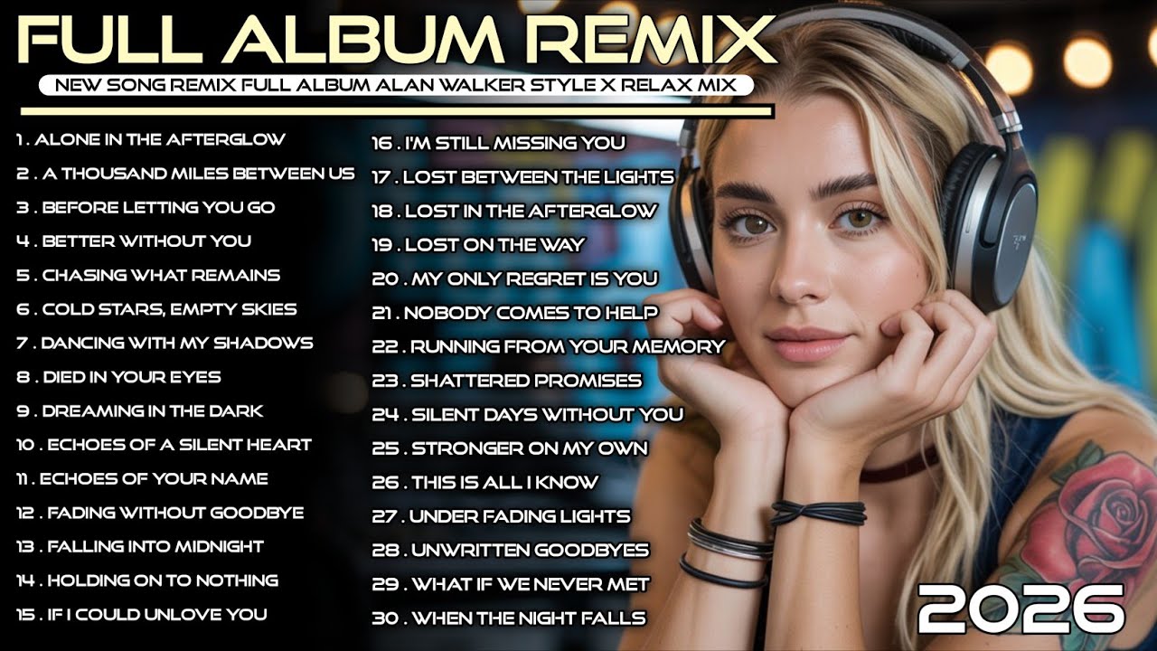 New Collection Remix Full Bass 2026 🔥 Alan Walker Style x Relax Mix Playlist 2026 #EDM #remix #chill