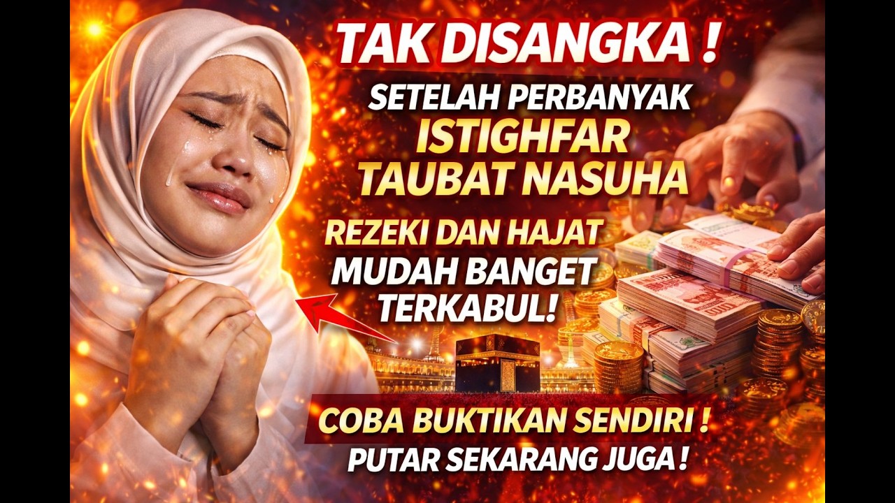 🔴 TAK DISANGKA! SETELAH PERBANYAK ZIKIR ISTIGHFAR TAUBAT NASUHA - REZEKI DAN HAJAT MUDAH TERKABUL