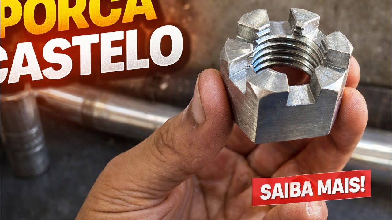 👉 Você Sabe Como é Feita uma Porca Castelo? Veja o Processo! 🔥🔥