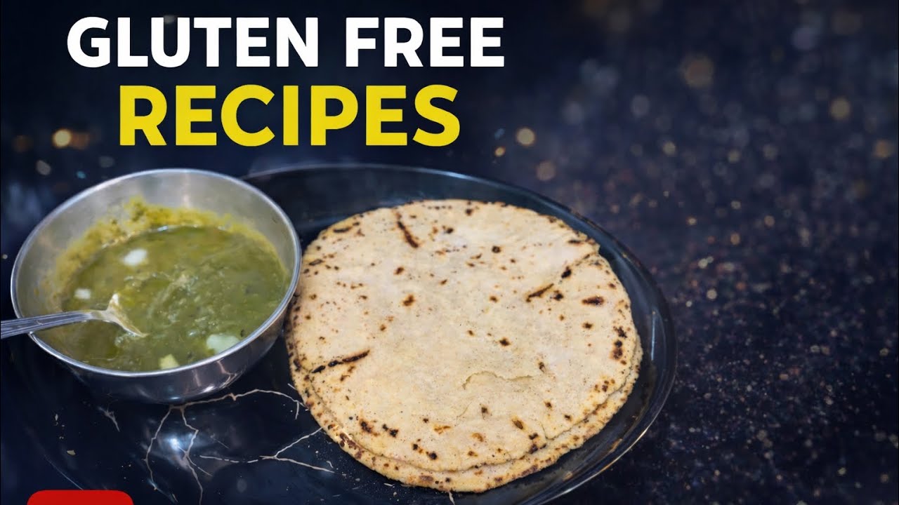 Healthy Gluten Free Hara Saag & Roti | Wheat Free Meal #glutenfreediet  #glutenfreewithindu 