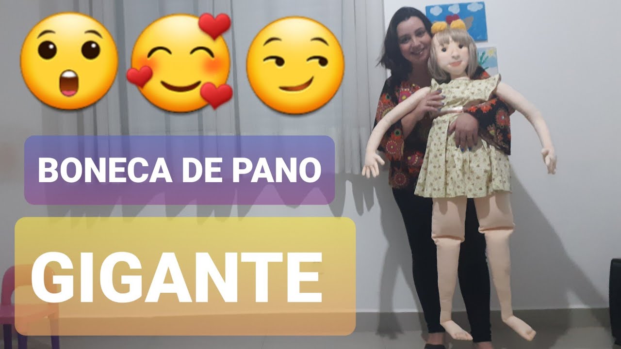 BONECA DE PANO GIGANTE - PASSO A PASSO