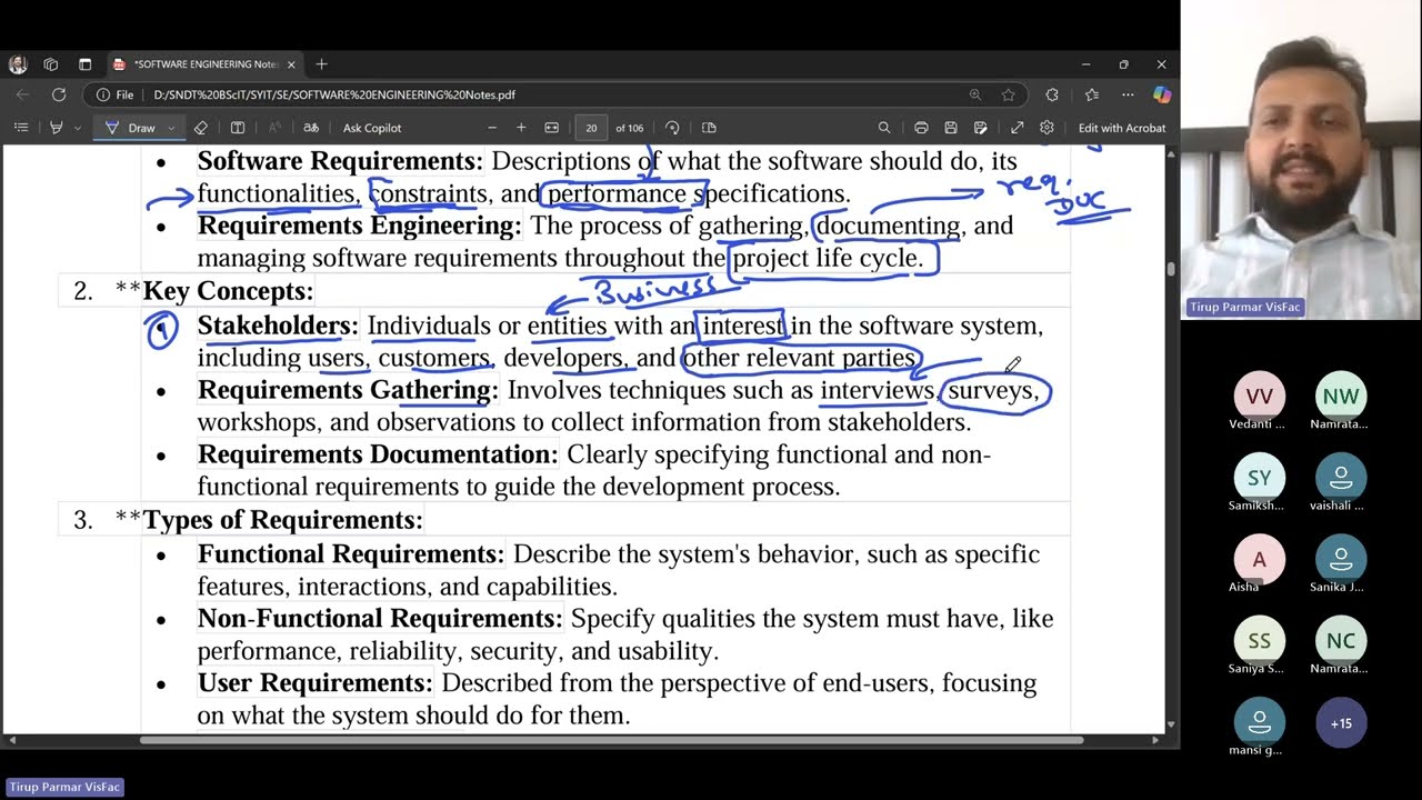 Lec 4 - Software Requirements Engineering& Analysis