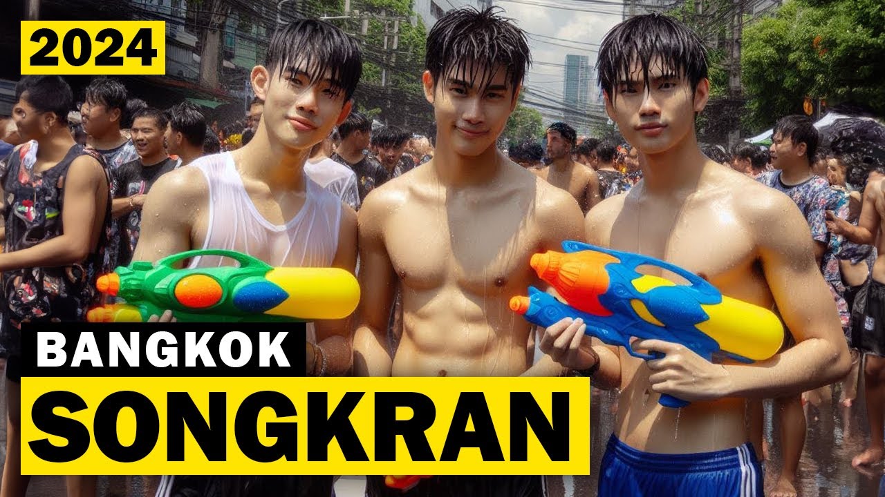 Bangkok's Songkran Water Party 2024 • Silom Road • Thailand New Year Celebrations