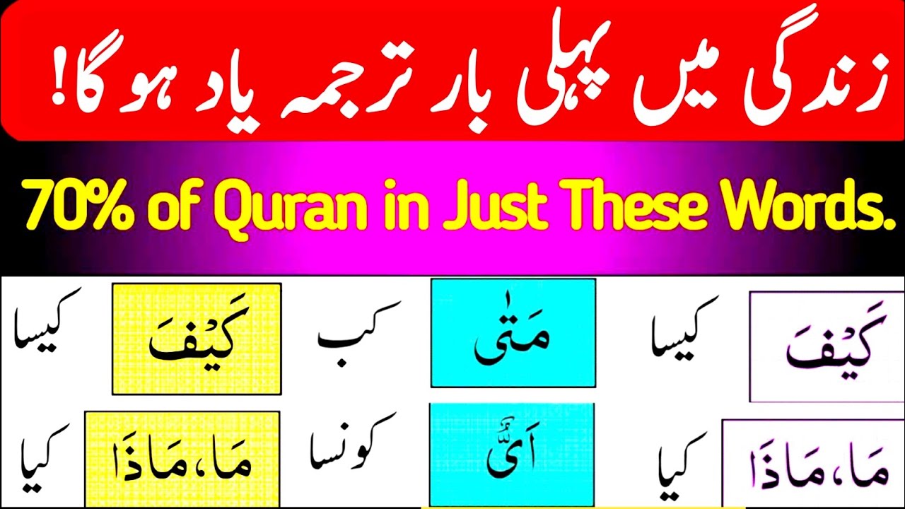 قرآن کے الفاظ کیسے یاد کریں؟