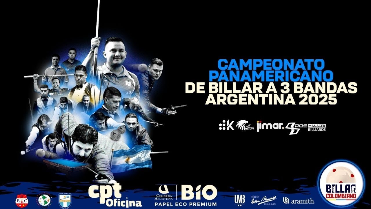 Alexander Zalazar Vs Fabian Oliveto | Campeonato Panamericano | Grupos   🛑Boedo Billar Club