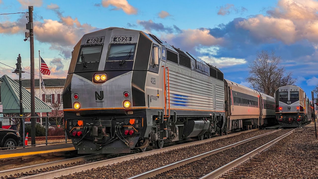 NJ Transit Action On The Bergen County Line At Rutherford