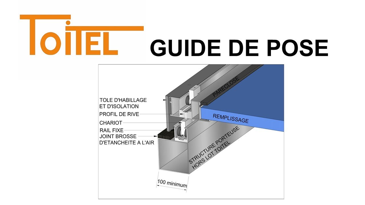 TOITEL - GUIDE DE POSE TOITURE COULISSANTE