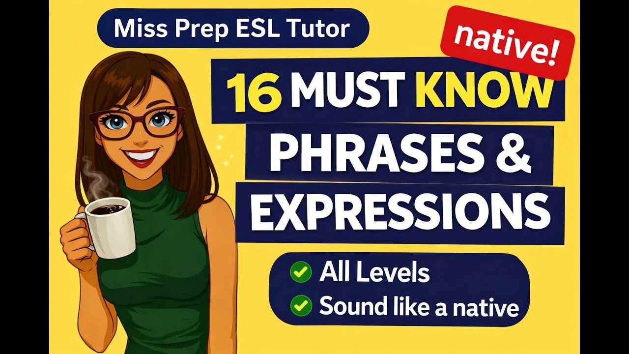 16 Must-Know English Phrases & Expressions | Sound Like a Native (All Levels)#learnenglish
